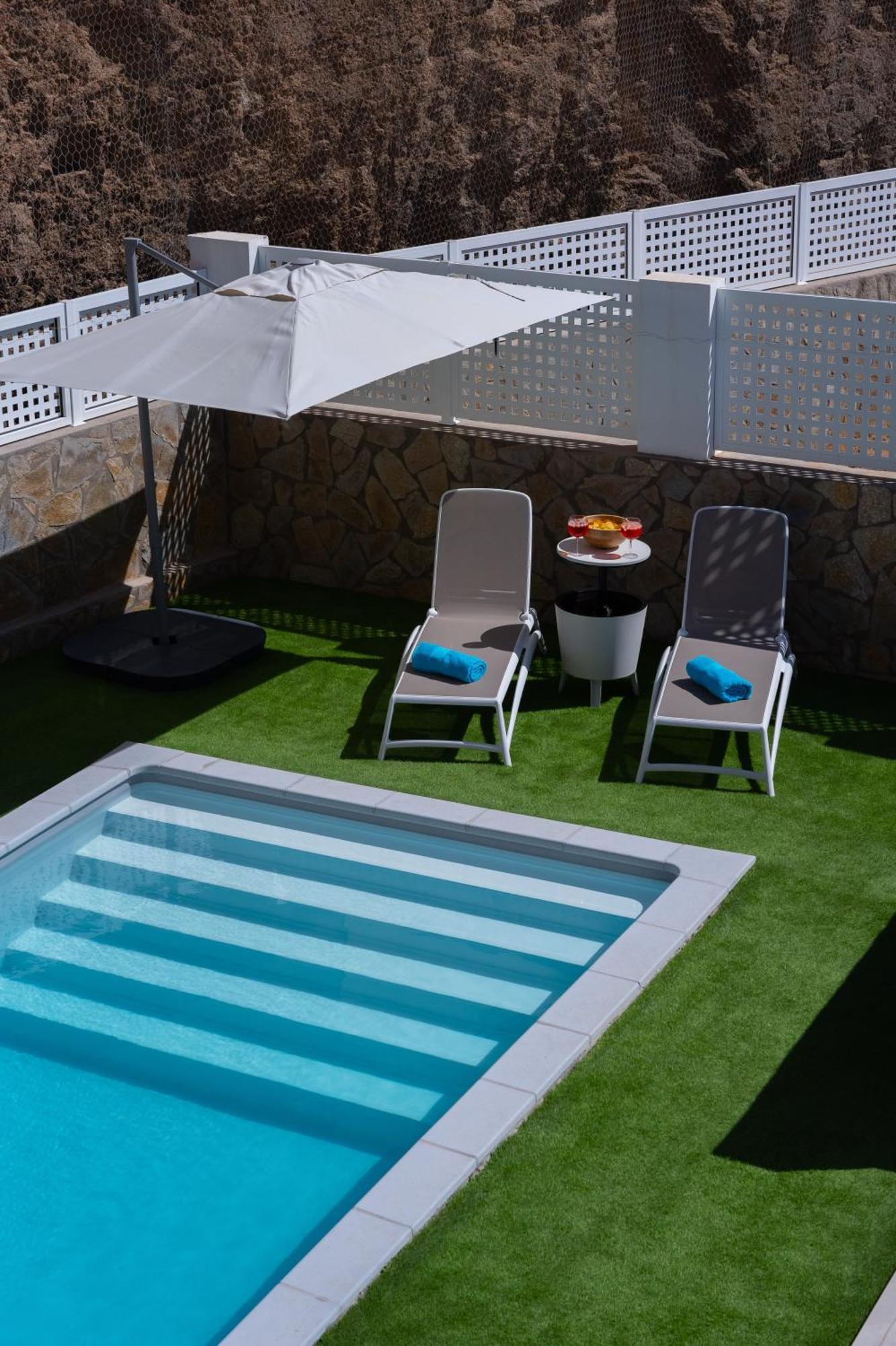 Malibu Mogan Secret Pool Villa - Piscina Privada Y Climatizada - Exclusive Heated Pool La Playa de Tauro Eksteriør bilde
